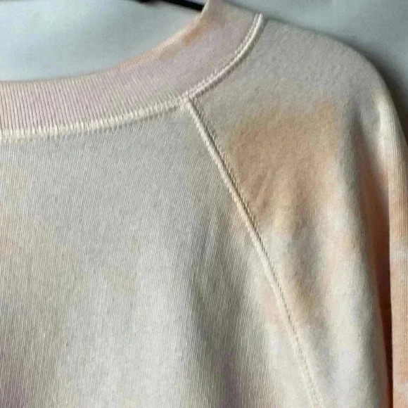 VICTORIA SECRET PINK SOFT CREW SWEATSHIRT WOMENS SIZE XS PEACH AND PINK TYE DYE - Picture 5 of 11